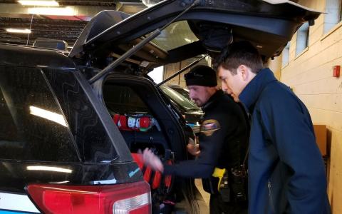 Rep. Steil joined Janesville Police Officer Hageman on a ride-along
