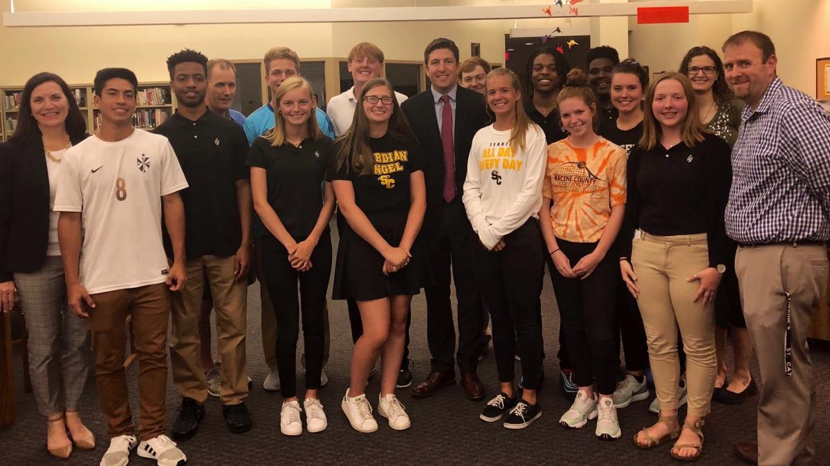 Rep. Steil with Students